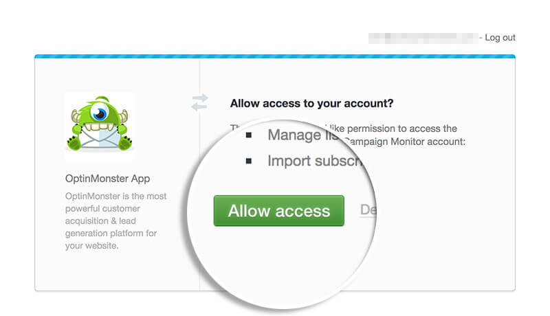 06-campaign-monitor-allow-access - OptinMonster Click Allow Access