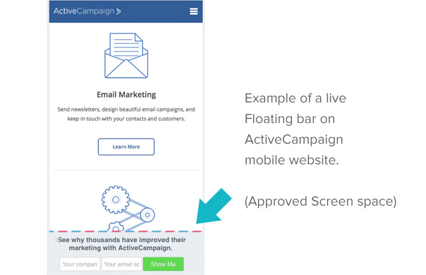 Active Campaign Floating Bar - OptinMonster Active Campaign Floating Bar