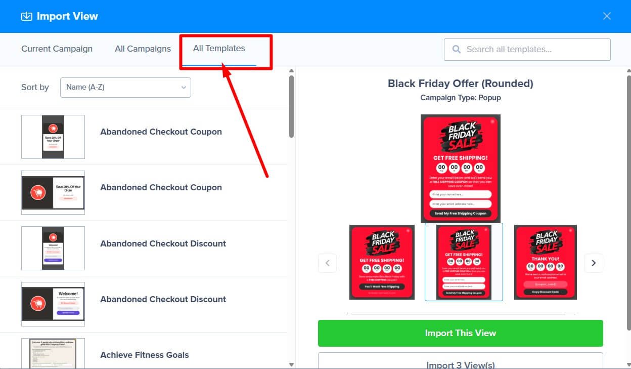 alltemplates - OptinMonster all templates