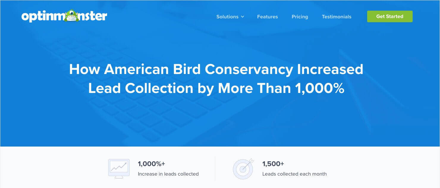 american-bird-conservancy-case-study - OptinMonster OptinMonster case study titled, "How American Bird Conservancy Increased Lead Collection by More Than 1,000%"