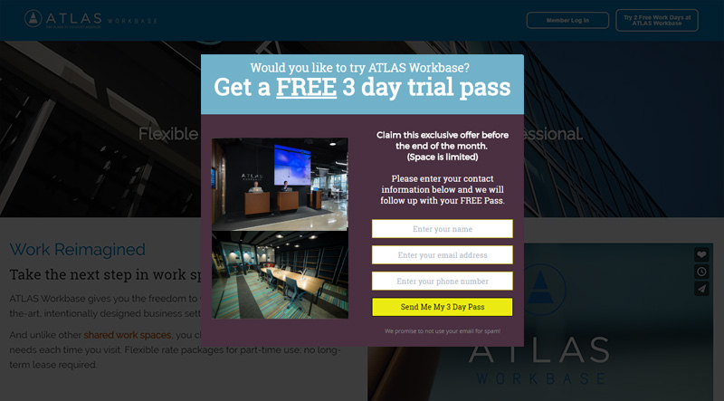 atlas-popup - OptinMonster Atlas Workbase used MonsterLinks in their split testing.