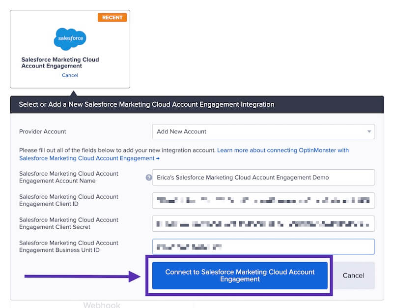 Connect Salesforce with OptinMonster. - OptinMonster Connect Salesforce with OptinMonster.
