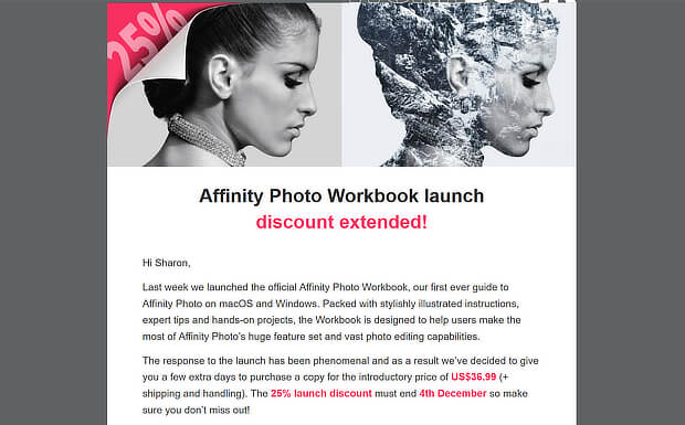 email design tips - affinity - OptinMonster email design tips - affinity