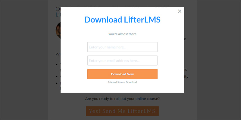 lifterlms-free-download - OptinMonster LifterLMS offered their freemium plugin with a MonsterLink