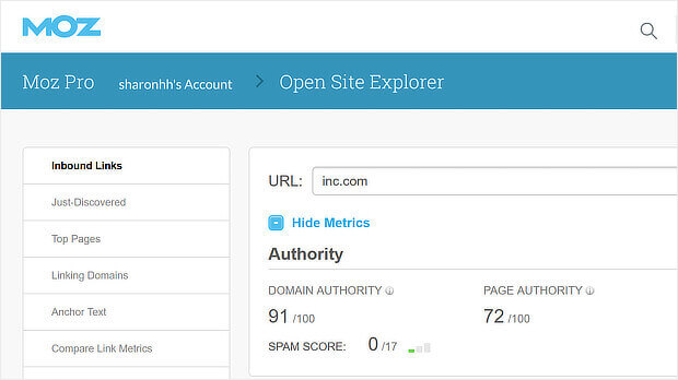 moz-new - OptinMonster open site explorer