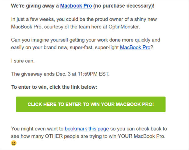 optinmonster-giveaway-email - OptinMonster optinmonster-giveaway-email-newsletter-idea