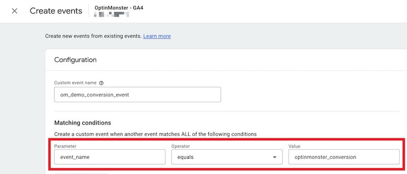 OptinMonster Conversion event as a matching condition. - OptinMonster OptinMonster Conversion event as a matching condition.