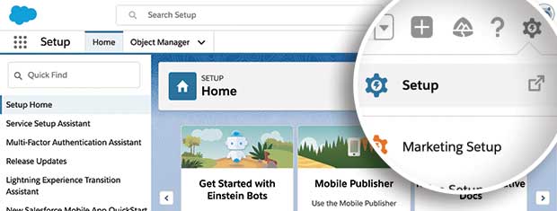 Salesforce Setup link - OptinMonster Salesforce Setup link