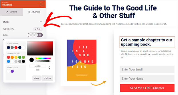 SeedProd Advanced editing - OptinMonster SeedProd Advanced editing