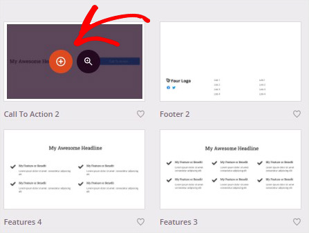 Select SeedProd section - OptinMonster Select SeedProd section
