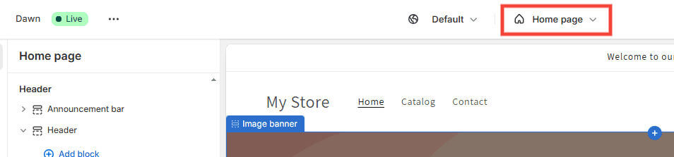 shopify-select-page - OptinMonster Select Shopify page