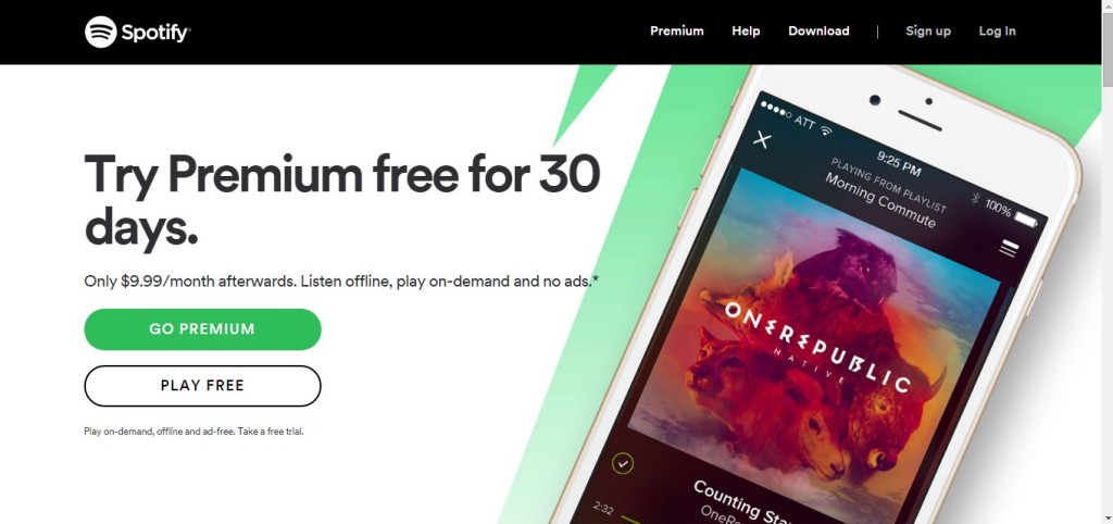 Spotify's Call To Action Spotify's Call To Action