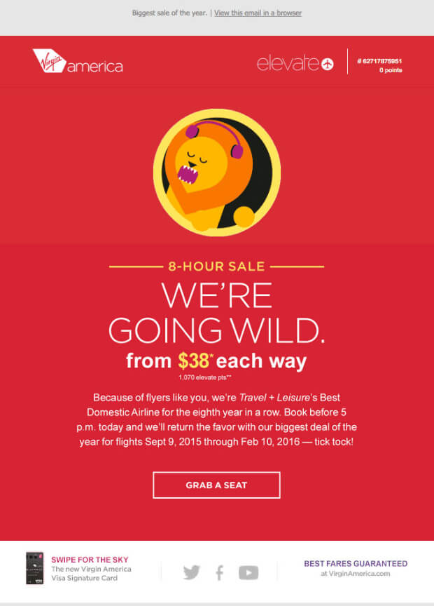 Virgin-Airlines-Clickbait-Email-Example-Chainlink-Marketing - OptinMonster promotion-sale-newsletter-example