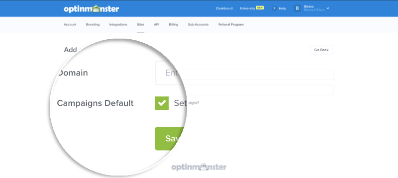 04-site-default-enabled - OptinMonster Campaign Site Default