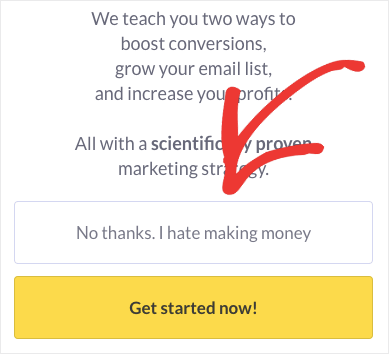 2-step optin with bad copy for NO-min - OptinMonster 2-step optin with bad copy for NO-min
