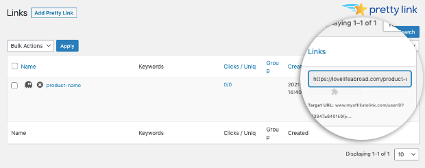 a cloaked affiliate link with pretty links-min - OptinMonster a cloaked affiliate link with pretty links