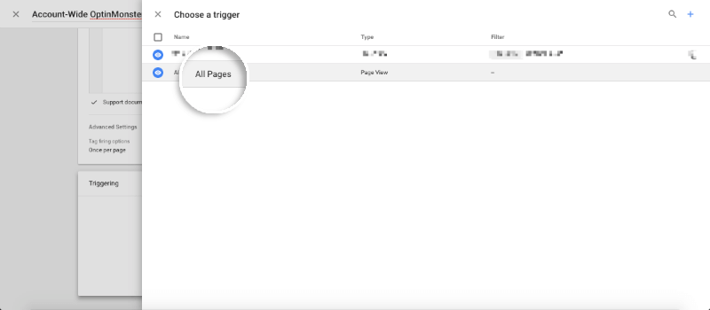 Account-wide select all pages for trigger - OptinMonster Account-wide select all pages for trigger