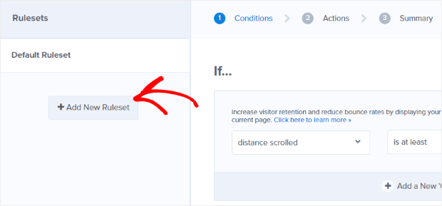 add-new-ruleset - OptinMonster add a new ruleset