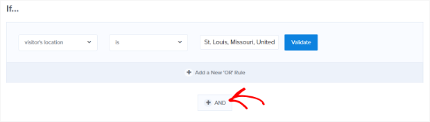 add_and_rule - OptinMonster add new and rule