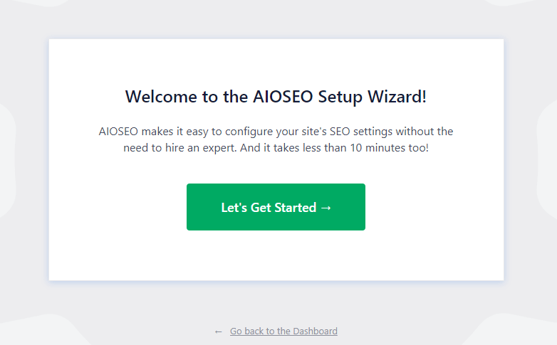 aioseo start dashboard - OptinMonster