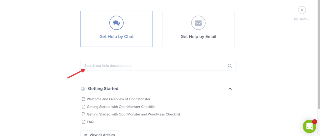 Support Page - OptinMonster