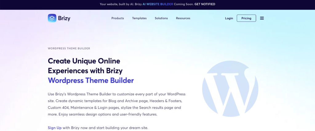 Brizly - WordPress Theme Builder - OptinMonster Brizly - WordPress Theme Builder