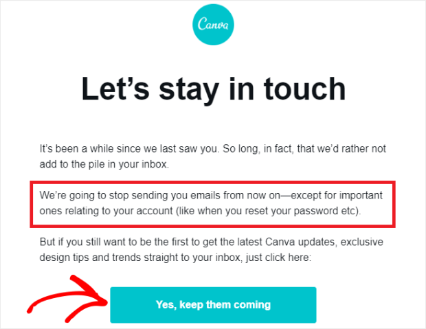 canva-win-back-email-goodbye - OptinMonster canva win back email goodbye
