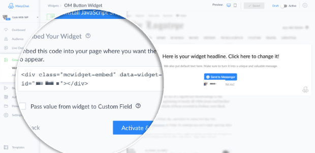 cb-widget-id - OptinMonster manychat widget id