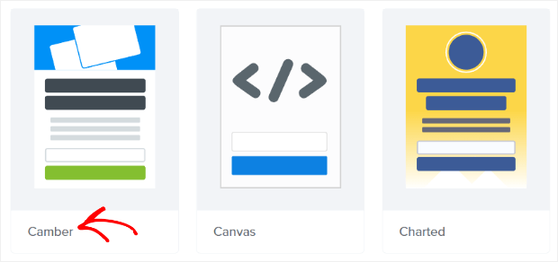 choose-a-theme-camber - OptinMonster the Camber template has a nice, sleek look to it
