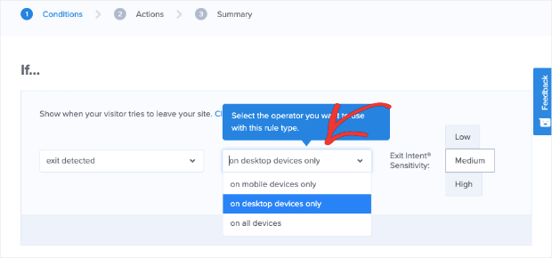 choose your device for mobile exit-intent-min - OptinMonster choose your device for mobile exit-intent