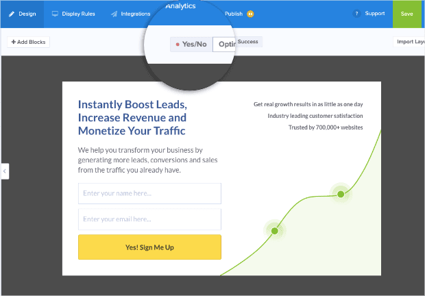 Click Yes_No for 2-step optin form - OptinMonster Click Yes No for 2 step optin form