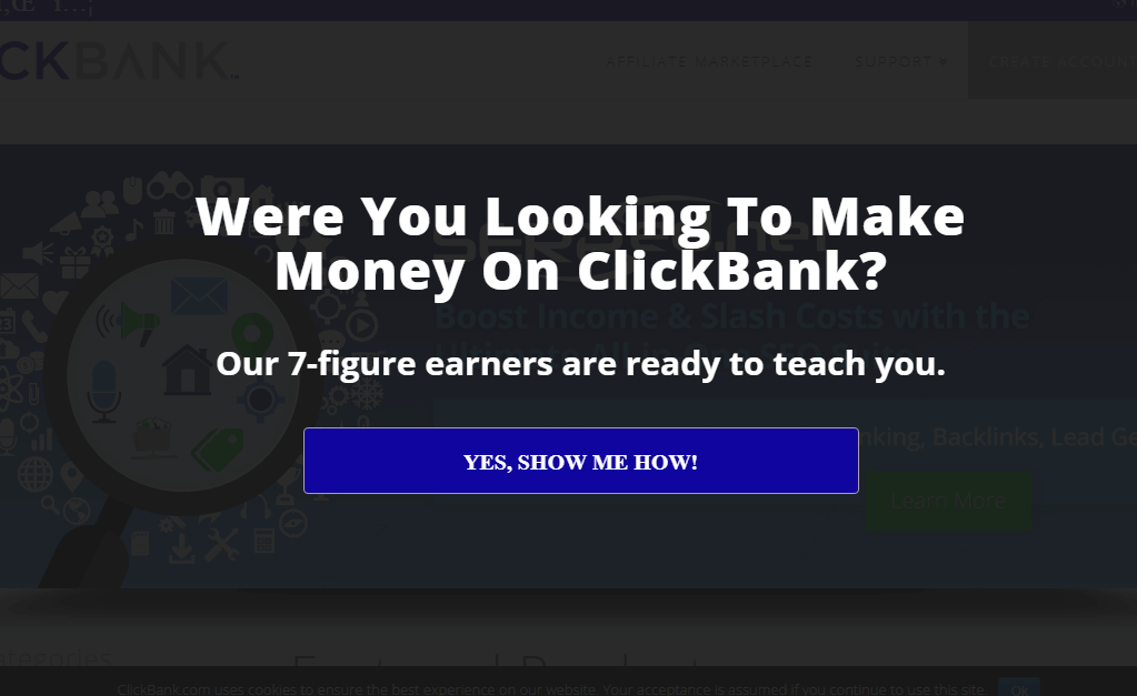 ClickBank recovers abandoning visitors with an exit-intent optin - OptinMonster ClickBank recovers abandoning visitors with an exit-intent optin