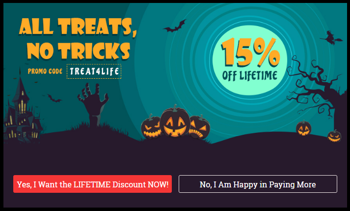 Cloudways used OptinMonster optins for a Halloween offer - OptinMonster Cloudways used OptinMonster optins for a Halloween offer