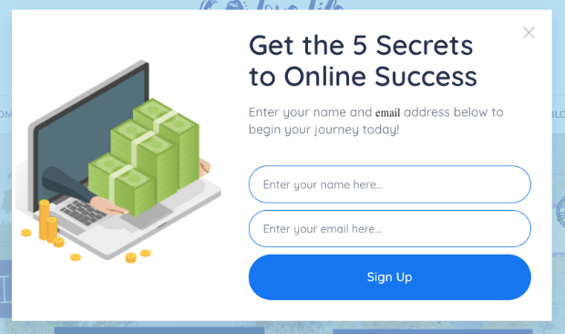 Demo for permission based email without consent box-min - OptinMonster Demo for permission based email without consent box-min