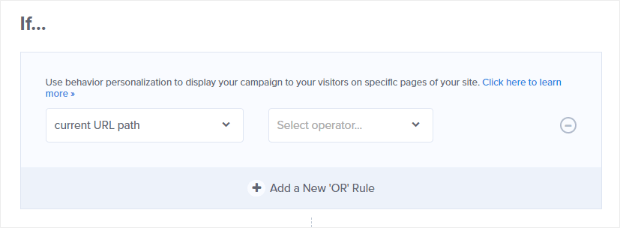 display-rules-current-url-path - OptinMonster