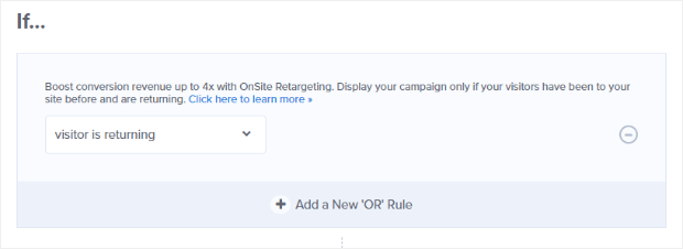 display-rules-visitor-is-returning - OptinMonster display rules if visitor is returning