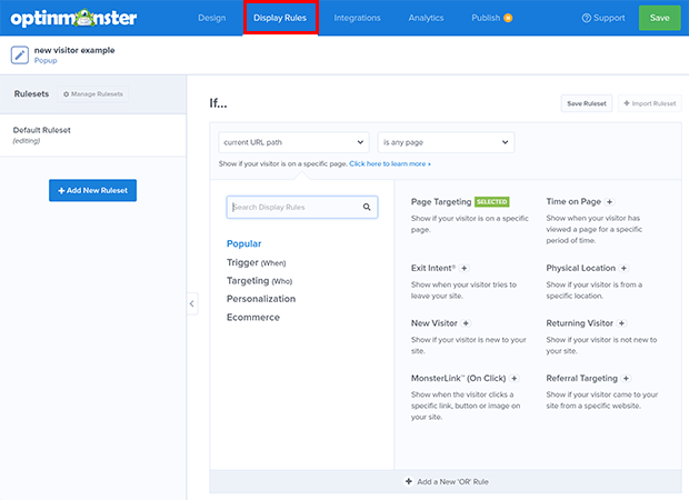 display-rules - OptinMonster
