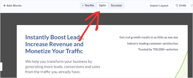 Edit Optin Page for 2-step optin-min - OptinMonster Edit Optin Page for 2-step optin