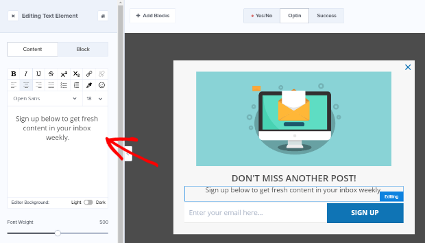 edit_campaign_text-2 - OptinMonster edit campaign body text