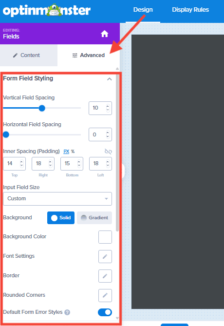 form-field-styling - OptinMonster Form field styling