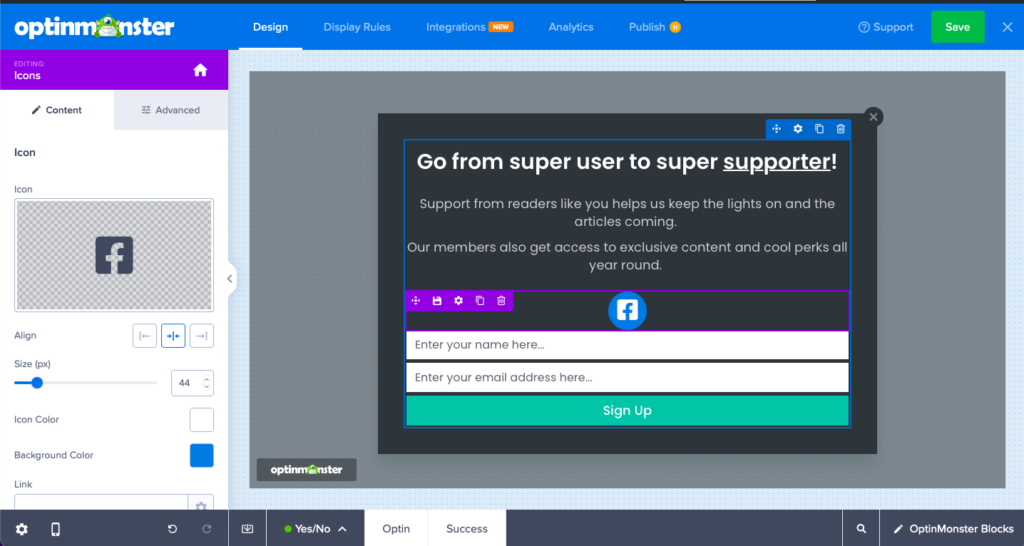 icons block optinmonster - OptinMonster icons block optinmonster