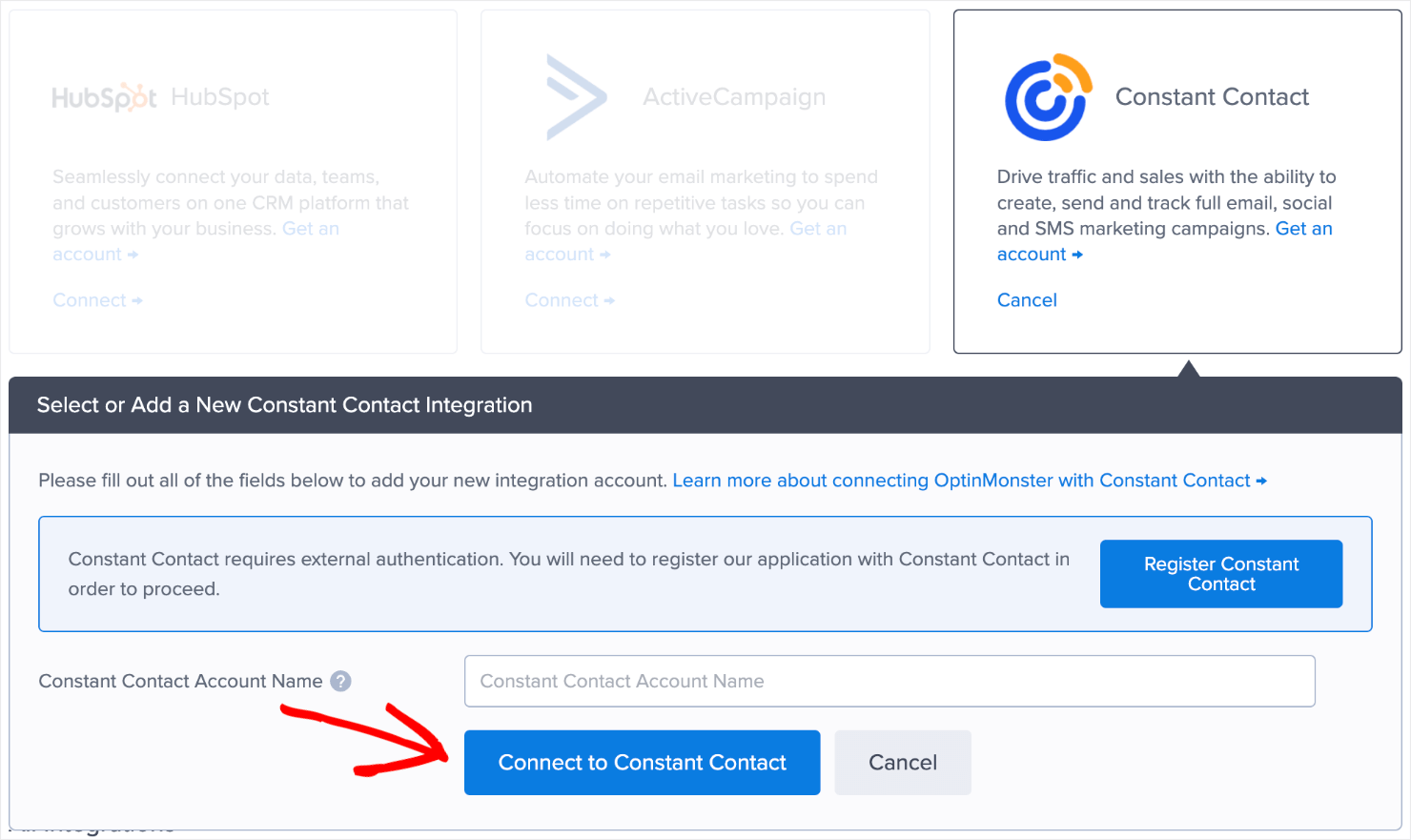 lightbox popup_constact contant op-min - OptinMonster constant contact