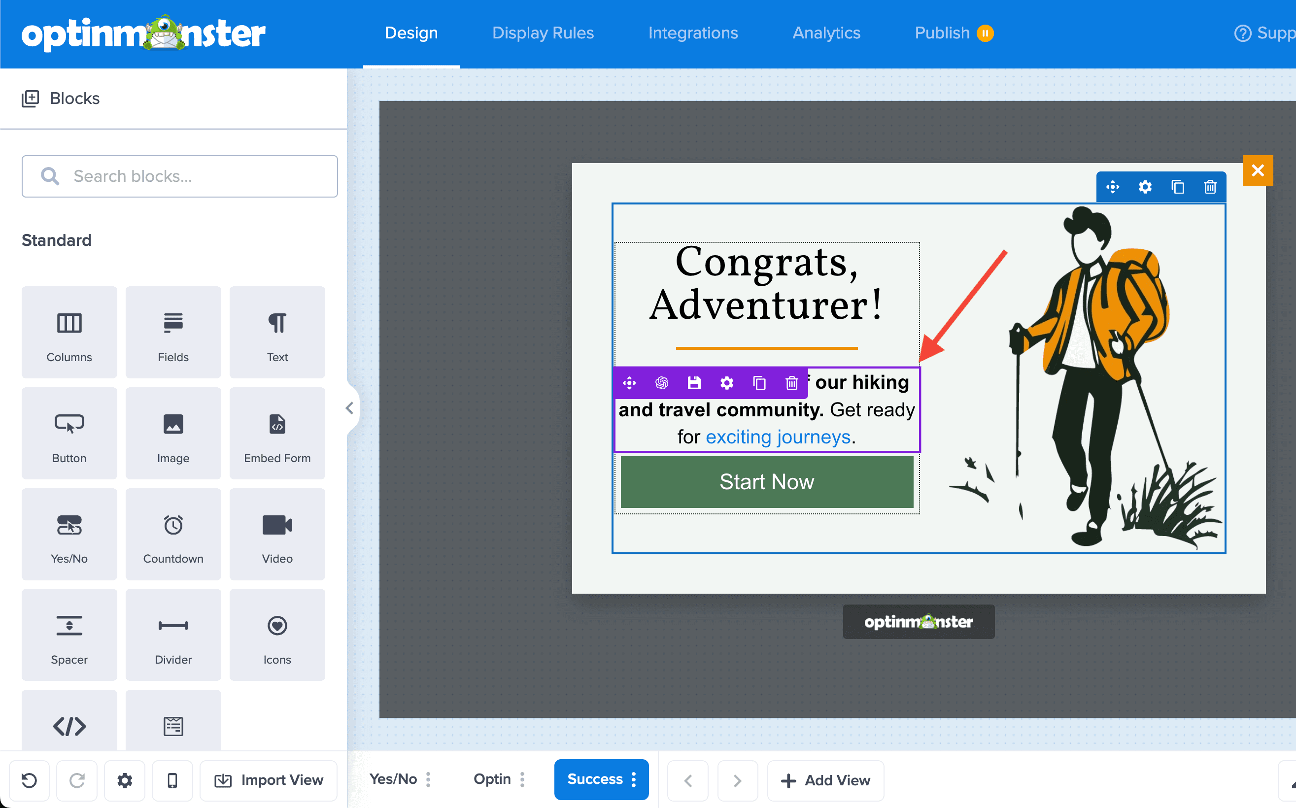 Link Block - OptinMonster