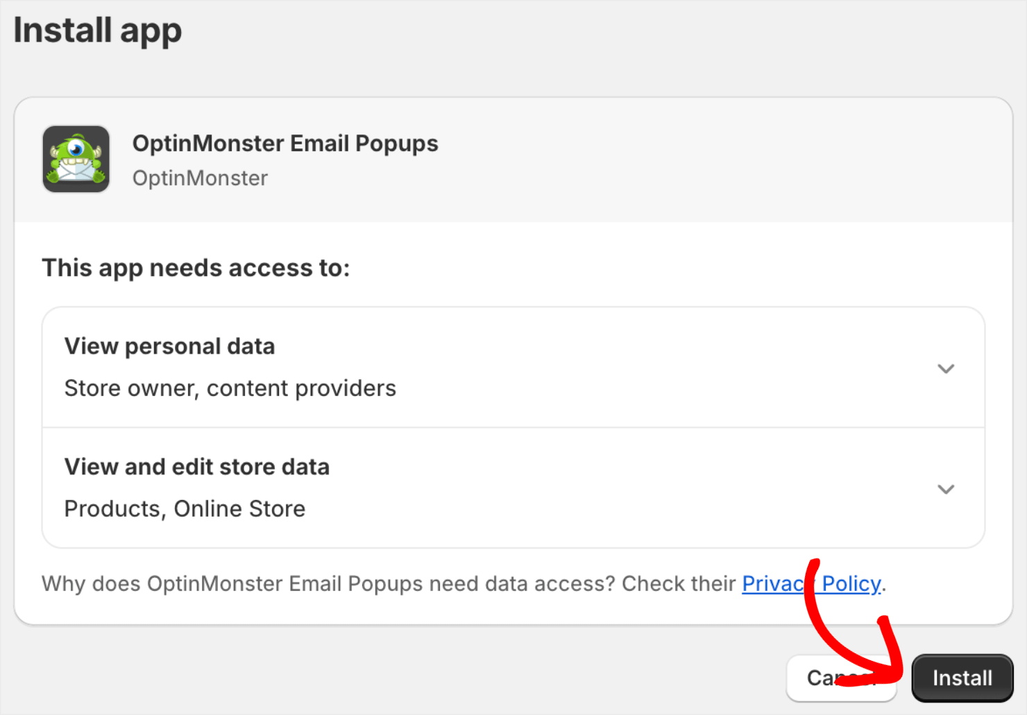 mailchimp_install 2-min - OptinMonster mailchimp popups shopify