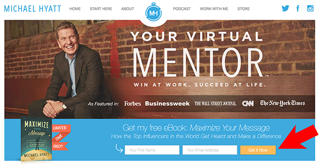 Michael Hyatt feature box - OptinMonster Michael Hyatt Header
