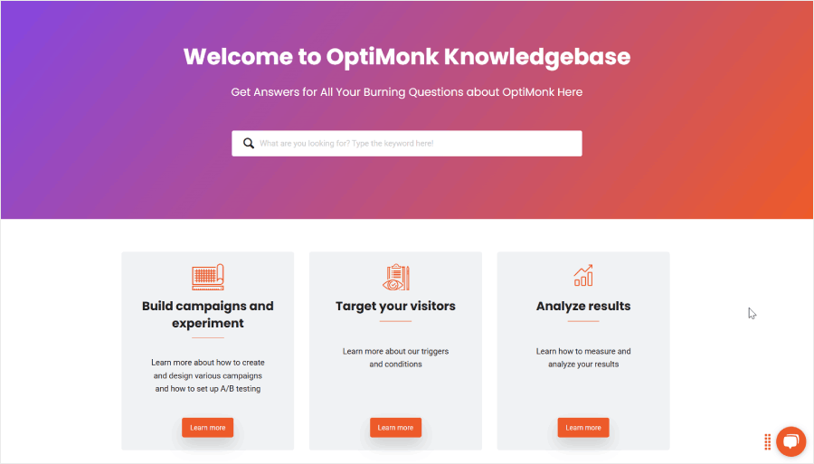 OptiMonk's help center - OptinMonster OptiMonk's help center