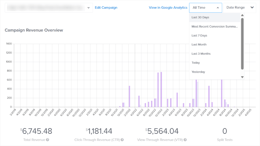 OptinMonster's revenue tracking feature - OptinMonster OptinMonster's revenue tracking feature