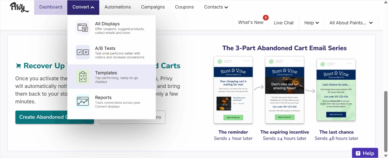 Privy's dashboard - OptinMonster Privy's dashboard