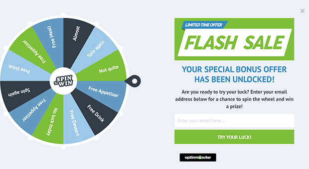 prize-wheel - OptinMonster Prize, coupon, and action wheels are some of our favorite gamification marketing ideas