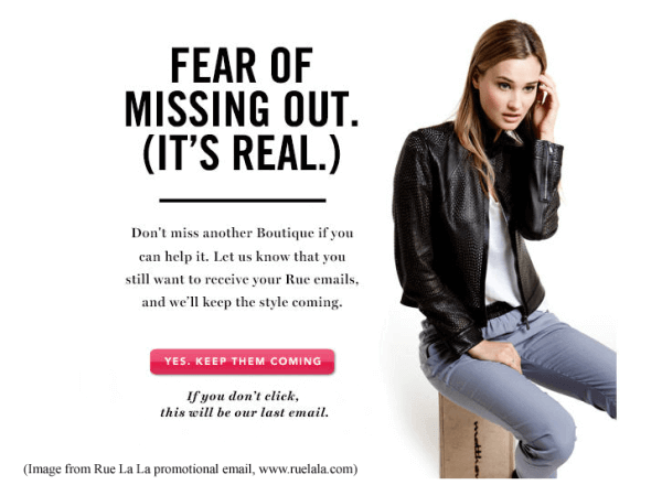 ruelala fomo marketing examples - OptinMonster ruelala fomo marketing examples
